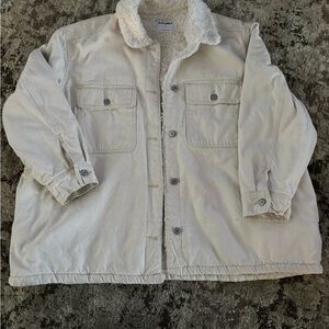 Cream Lined Jean Jacket